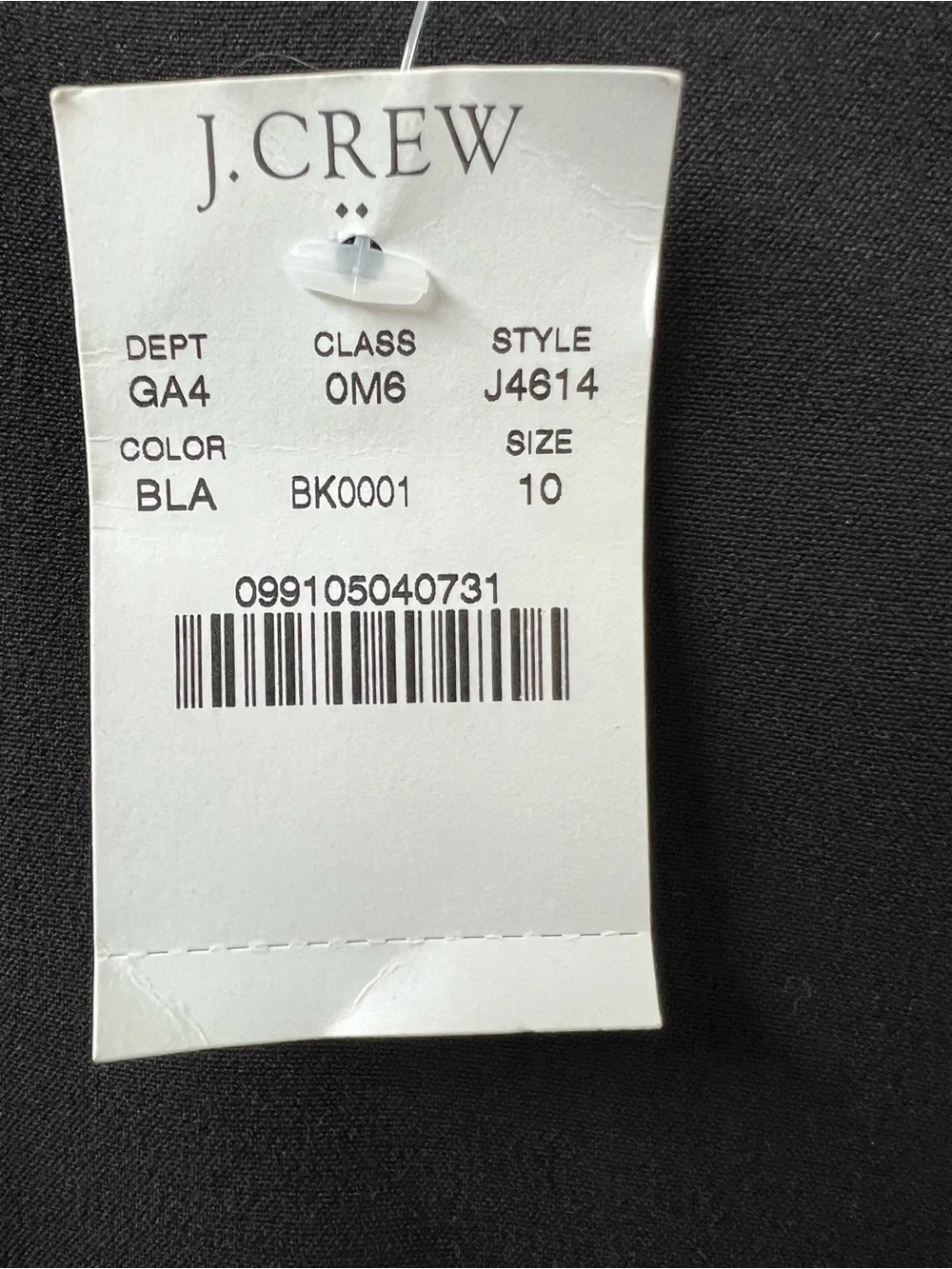 J. Crew Black Sleeveless Midi Dress with Waist Seam